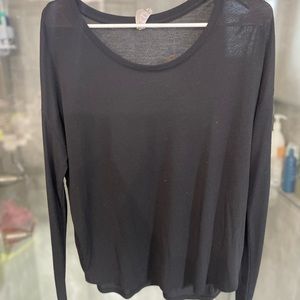 Plain black long sleeve